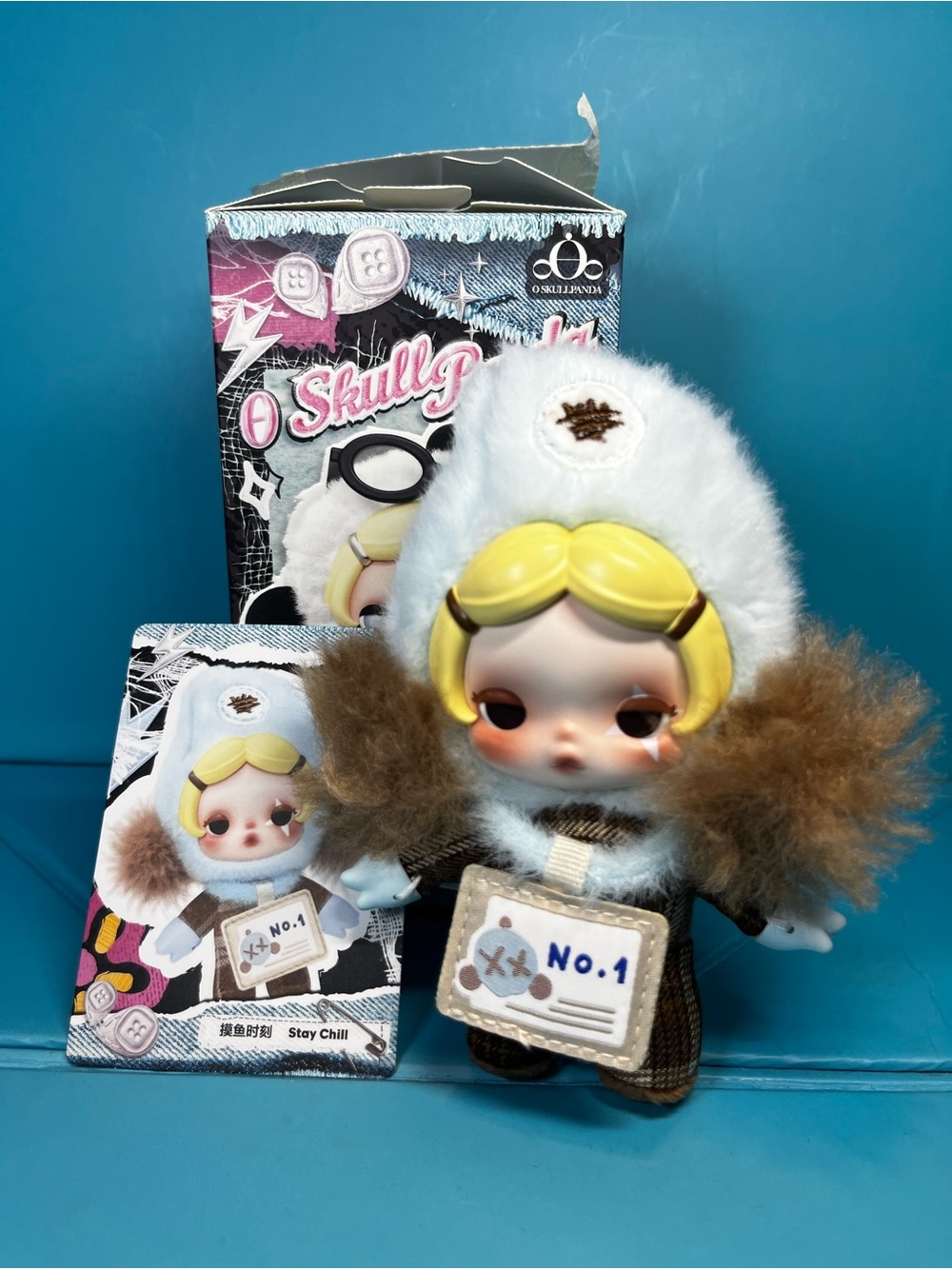 Pop Mart - SKULLPANDA - Off Mode Series Plush Doll Pendant - Stay Chill